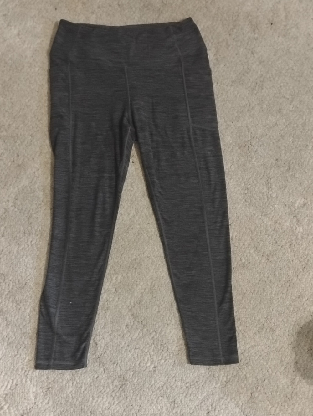 Victoria Secret Yoga Pants With Pockets, Dark Gray, Large To Extra Large
